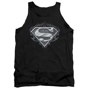 Superman Biker Metal Adult Tank Top