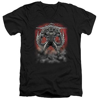 Superman Doomsday Dust Short Sleeve Adult V Neck T-shirt
