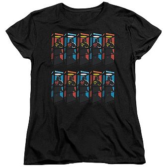 Superman Super Booths Short Sleeve Womens T-shirt