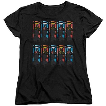 Superman Super Booths Short Sleeve Womens T-shirt