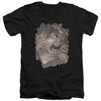 Superman Action 840 Cover Short Sleeve Adult V Neck T-shirt