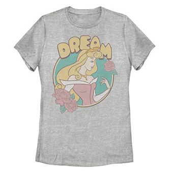 Juniors' Sleeping Beauty Aurora Dream Stamp Graphic Tee