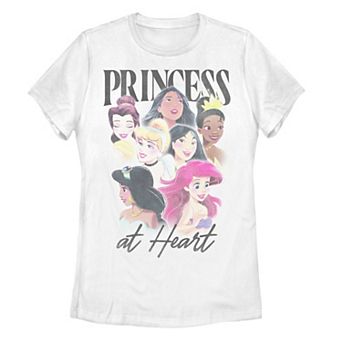 Juniors' Disney Princess At Heart Graphic Tee