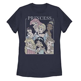 Juniors' Disney Princess Group Graphic Tee