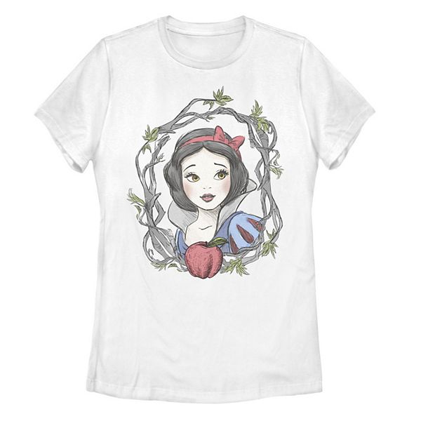 Juniors' Snow White And The Seven Dwarfs Branch Frame Graphic Tee