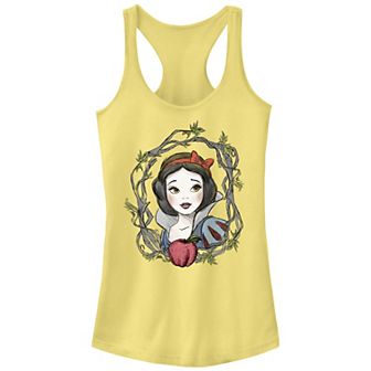 Juniors' Snow White And The Seven Dwarfs Branch Frame Racerback Graphic Tank Top