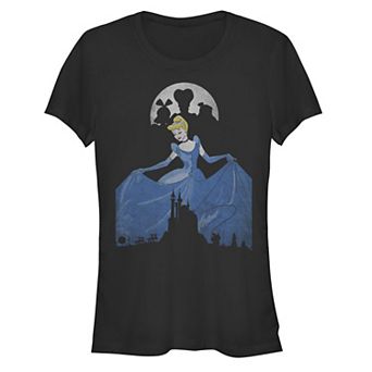 Disney's Cinderella Juniors' Blue Dress Poster Graphic Tee