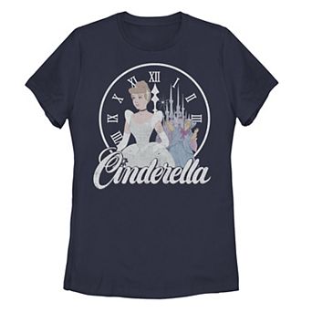 Juniors' Cinderella Clock Poster Graphic Tee