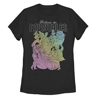Juniors' Disney Princess Believe In Fairy Tales Graphic Tee