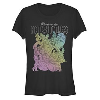 Disney Princess Juniors' Believe In Fairy Tales Graphic Tee