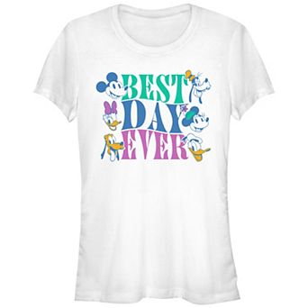 Disney's Mickey Mouse And Friends Best Day Ever Juniors' Graphic Tee