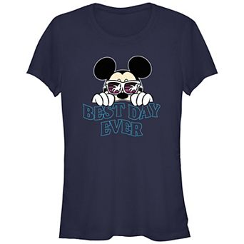 Disney's Mickey Mouse Sunglasses Best Day Ever Juniors' Graphic Tee