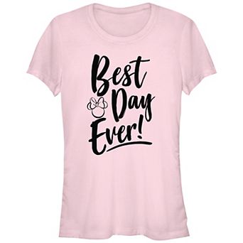 Juniors' Minnie Mouse Best Day Ever Graphic Tee