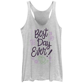 Juniors' Tangled Pascal Best Day Ever Tri-Blend Racerback Graphic Tank Top