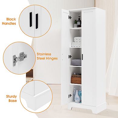 Merax Storage Cabinet with Two Doors for Bathroom