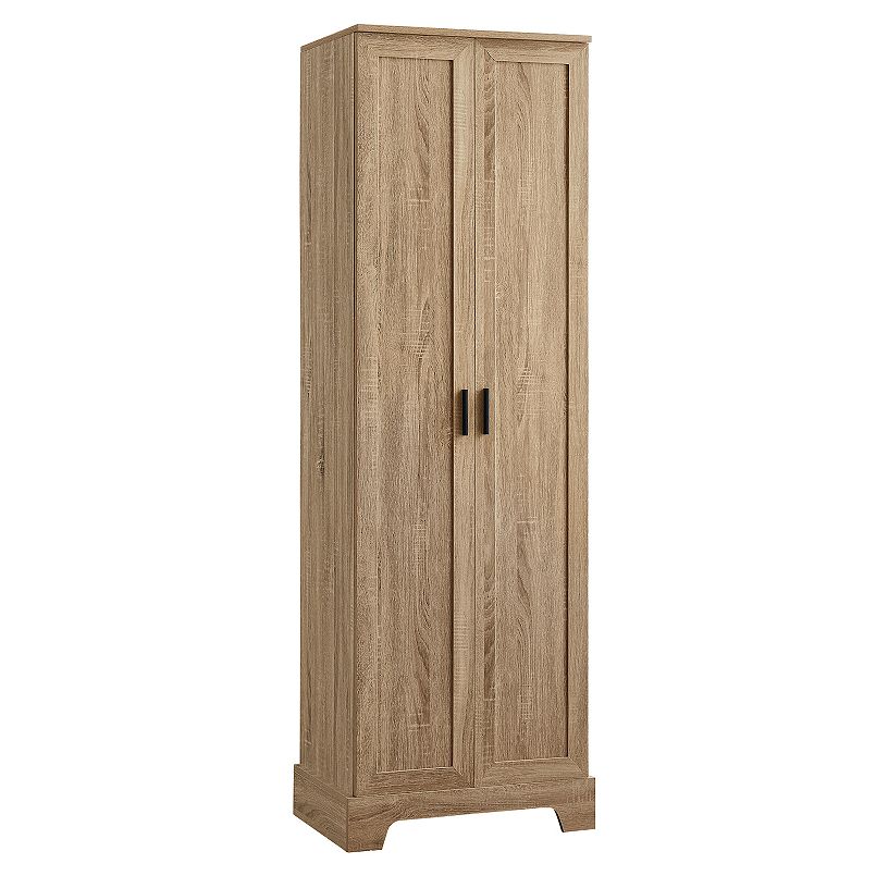 Wooden storage cabinet with two doors