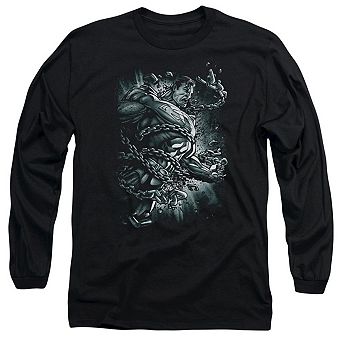 Superman Break Free Long Sleeve Adult T-shirt