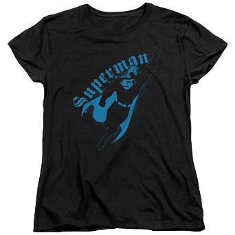 Superman Darkness Short Sleeve Womens T-shirt