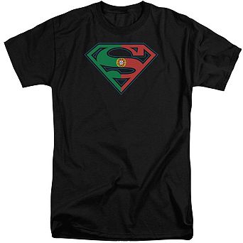 Superman Portugal Shield Short Sleeve Adult Tall T-shirt