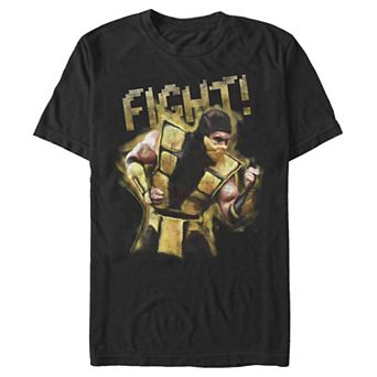 Men's Mortal Kombat Fight Yellow Graphic Tee