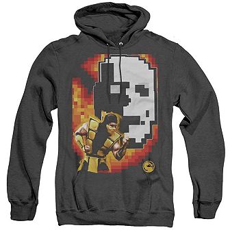 Mortal Kombat Klassic Scorpion Adult Heather Hoodie