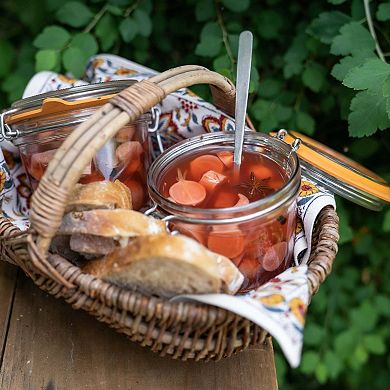 Le Parfait Super Terrine French Glass Taper Jars With Airtight Lid For Canning Food Storage 16 Fl Oz