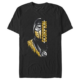 Men's Mortal Kombat Scorpio Middle Face Graphic Tee