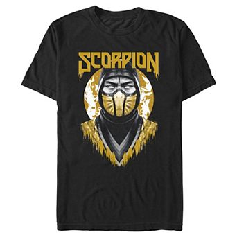 Men's Mortal Kombat Scorpion Bust Graphic Tee