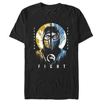Men's Mortal Kombat Scorpion vs Subzero Fight Graphic Tee