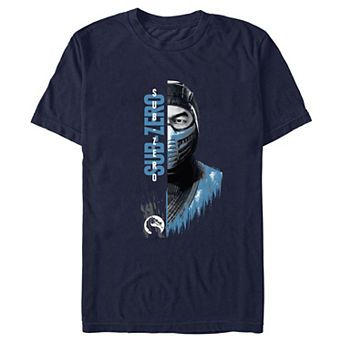 Men's Mortal Kombat Sub-Zero Middle Face Graphic Tee