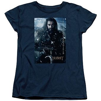 The Hobbit Thorin Poster Short Sleeve Womens T-shirt