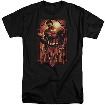 Superman Metropolis Deco Short Sleeve Adult Tall T-shirt