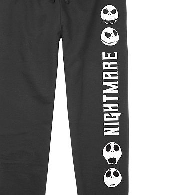 Disney's The Nightmare Before Christmas Juniors' Jack's Stack Head Lightweight Joggers