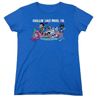 Teen Titans Go Like Pros Yo Short Sleeve Womens T-shirt