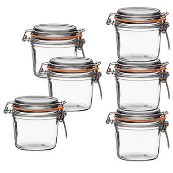 Le Parfait Super Terrine French Glass Taper Jars With Airtight Lid For Canning Food Storage 12 Fl Oz