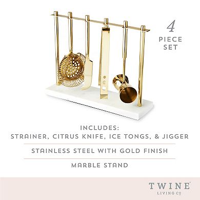 Gold & Marble Bar Tool Set By Twine