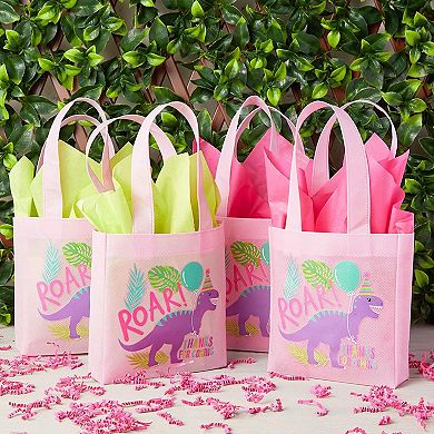 24 Pcs Small Party Goodie Bags Gift Canvas Tote For Kids Birthday, 8.5x 6.8x2"