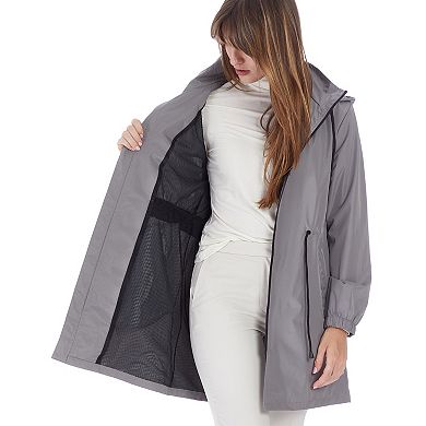 Women's Nine West Modern Lightweight Rain Jacket