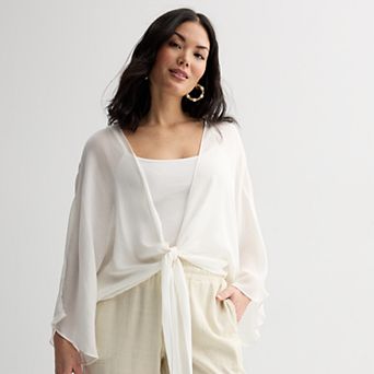 Women's Sonoma Goods For Life® Tie Front Ruana