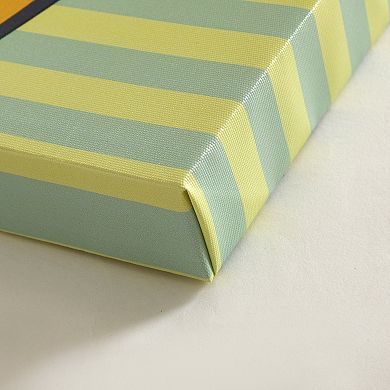 Bluey Tufted Striped Wall Art