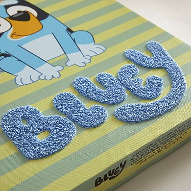 Bluey Tufted Striped Wall Art