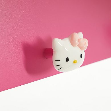 Sanrio Hello Kitty 3-Hook Hanging Wall Shelf
