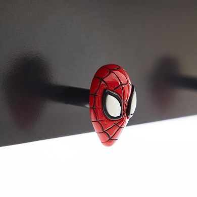 Marvel Spider-Man 3-Hook Hanging Wall Shelf