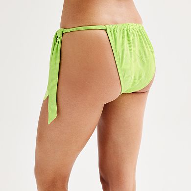 Juniors' Ninety-Nine° Tunnel Single Side Tie Swim Bottoms