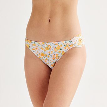 Juniors' Ninety-Nine° Double Tab Side Hipster Swim Bottoms