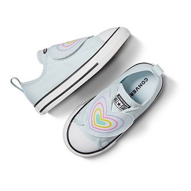 Converse Chuck Taylor All Star Baby/Toddler Girls' Heart Strap Easy-On Shoes