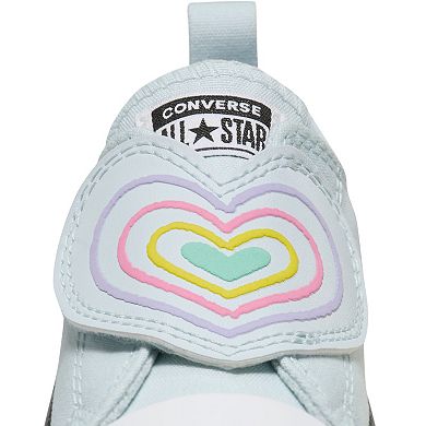 Converse Chuck Taylor All Star Baby/Toddler Girls' Heart Strap Easy-On Shoes