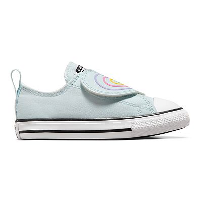 Converse Chuck Taylor All Star Baby Toddler Girls Heart Strap Easy On Shoes