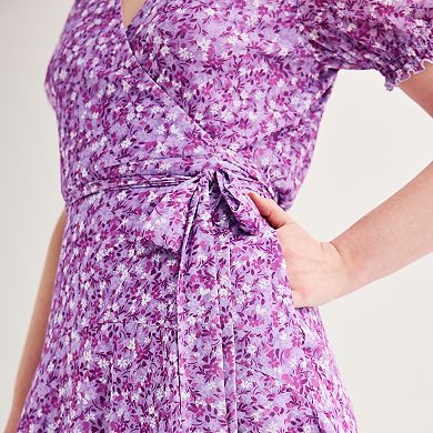 Women's Draper James Puff Sleeve Wrap Dress