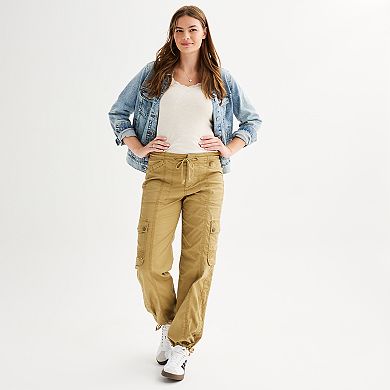 Juniors' UNIONBAY Stretch Twill Straight Leg Cargo Pants